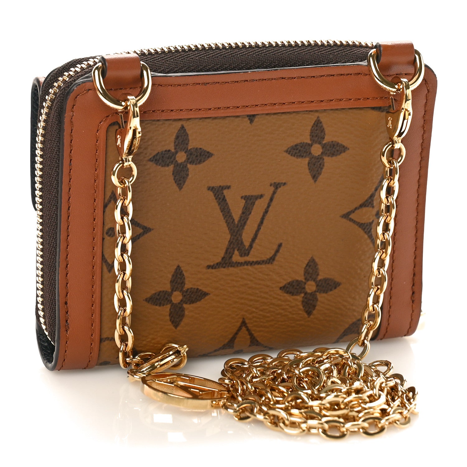 Louis Vuitton Reverse Monogram Mini Dauphine Chain Wallet 3 of 9