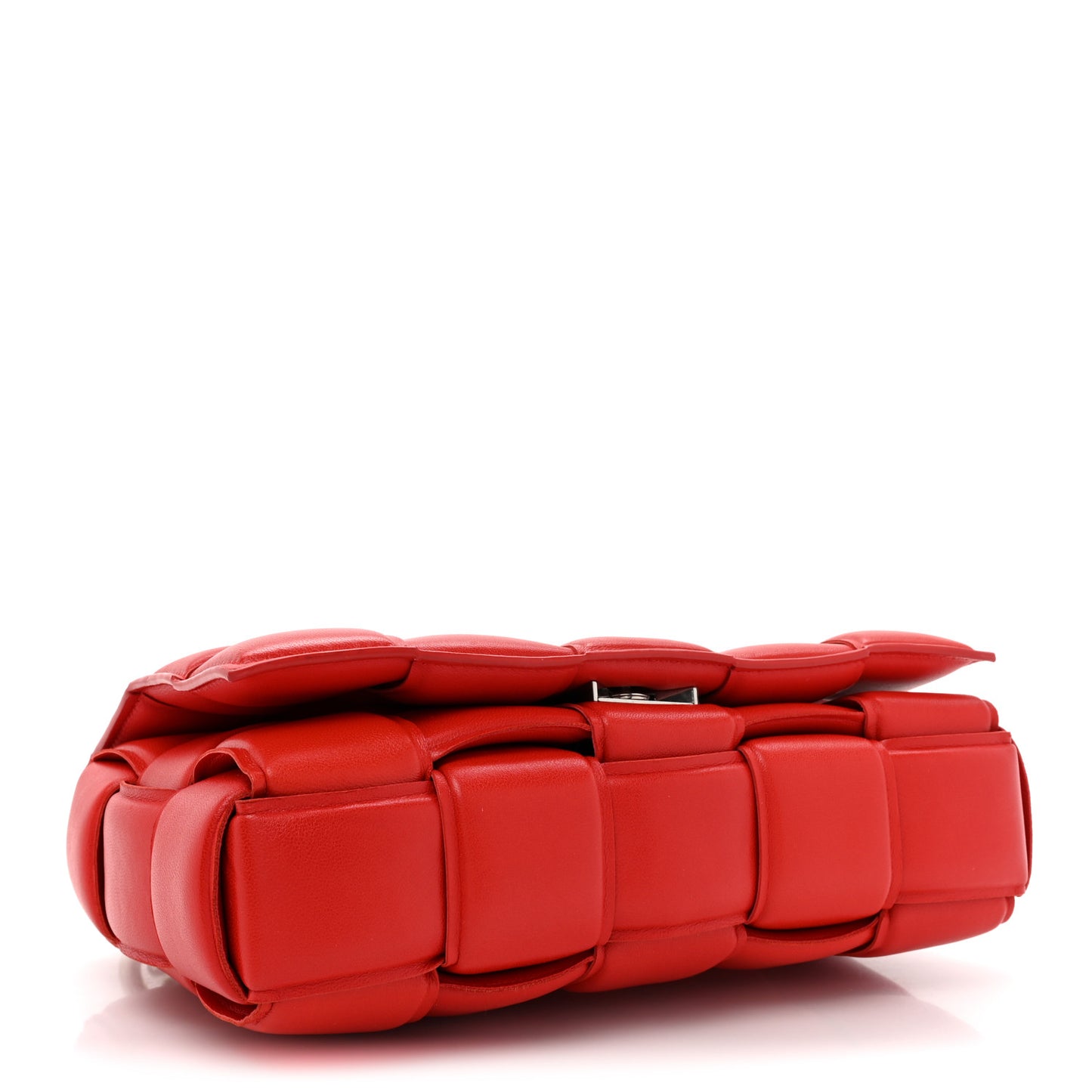 Lambskin Maxi Intreccio Padded Chain Cassette Crossbody Bag Nail Polish