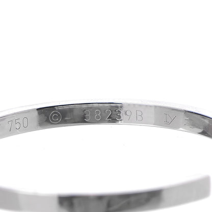 Cartier 18K White Gold Diamond LM Inside Out Hoop Earrings 2 of 5