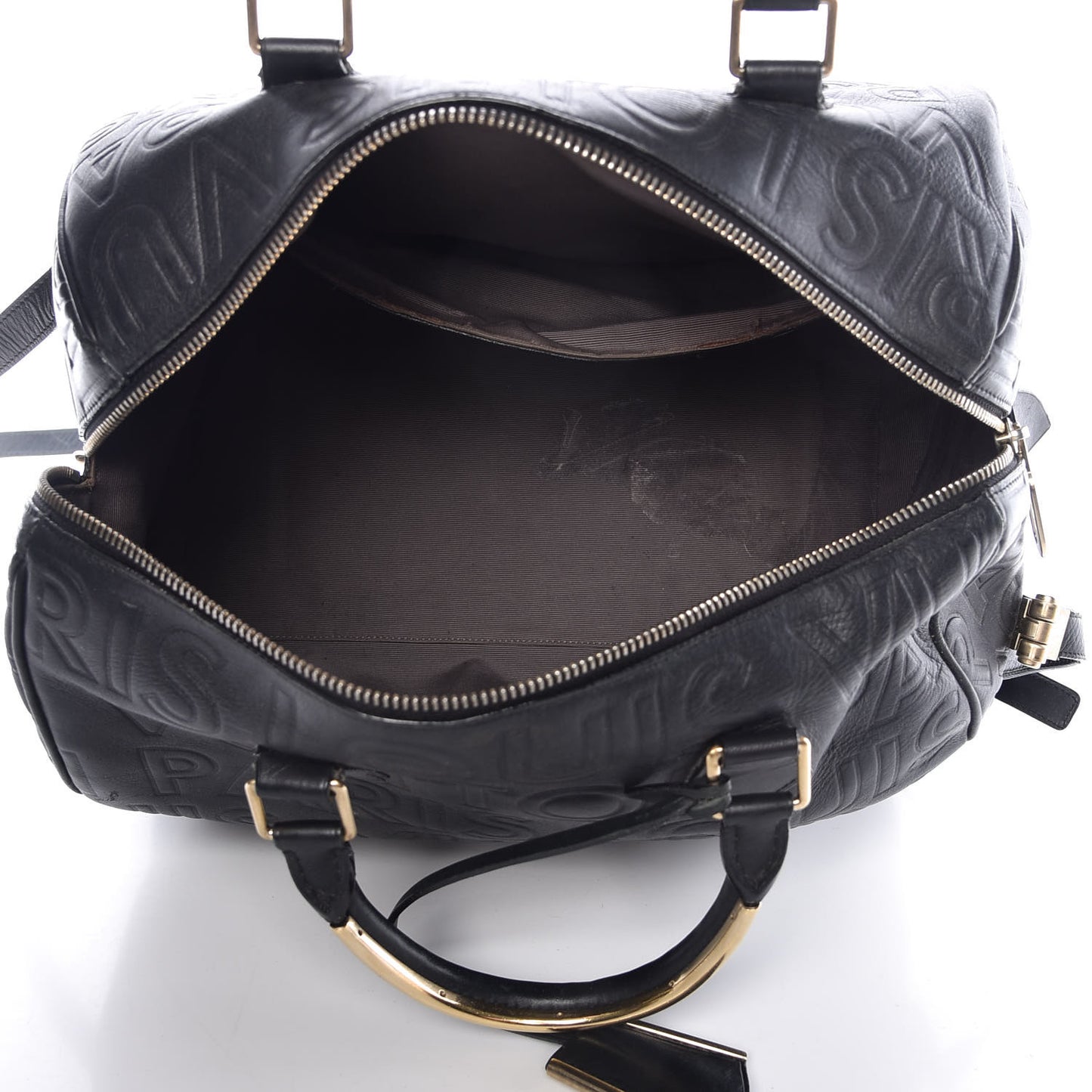 Calfskin Embossed Speedy Cube 30 Black