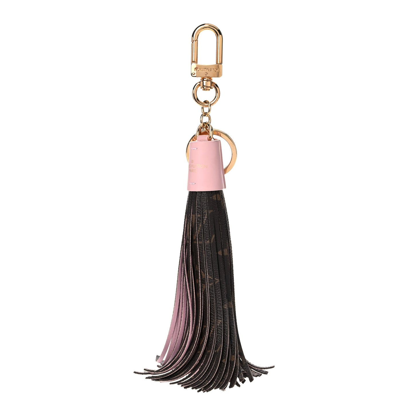 Monogram Tassel Bag Charm Pink