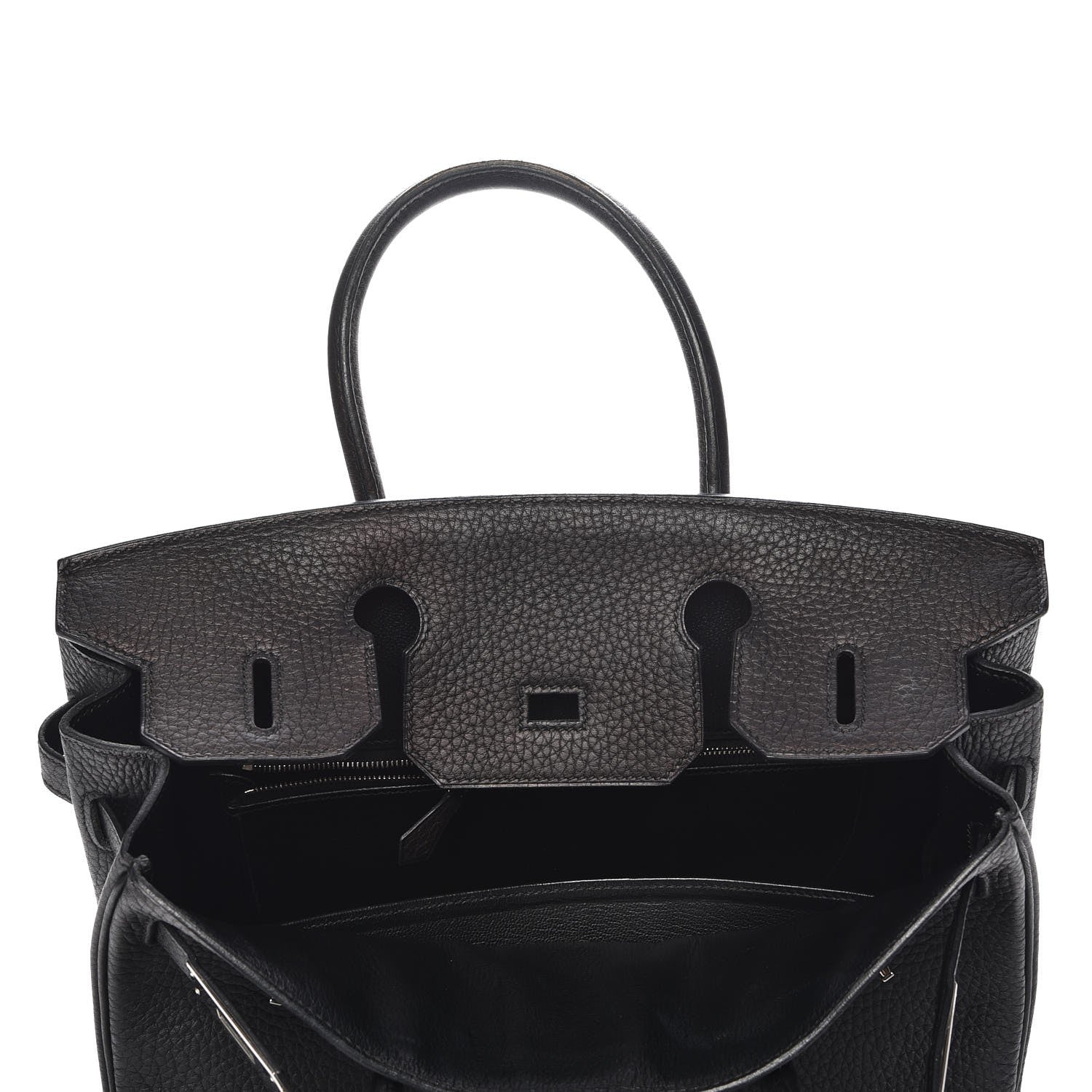 Hermes Taurillon Clemence Birkin 30 Black 7 of 29