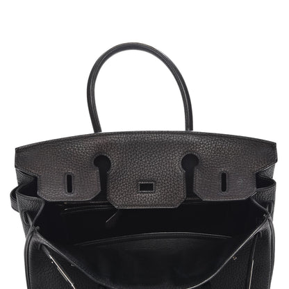 Hermes Taurillon Clemence Birkin 30 Black 7 of 29