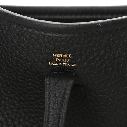 Hermes Taurillon Clemence Evelyne TPM Black 6 of 9
