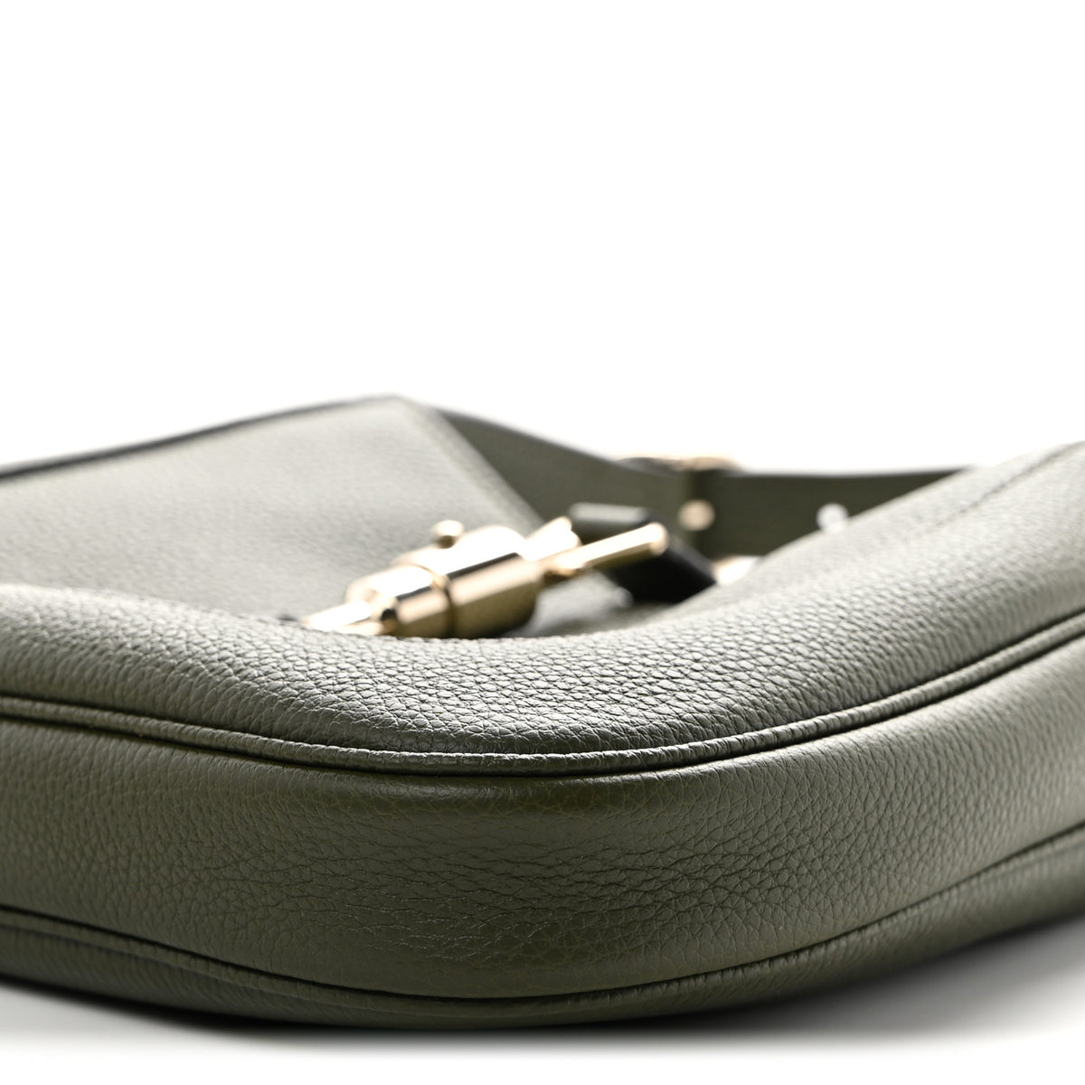 Gucci Grand Prix Calfskin Web Medium Jackie 1961 Hobo Dark Green 10 of 10