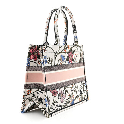 Christian Dior Canvas Embroidered Medium Rosa Mutabilis Book Tote Multicolor 3 of 10