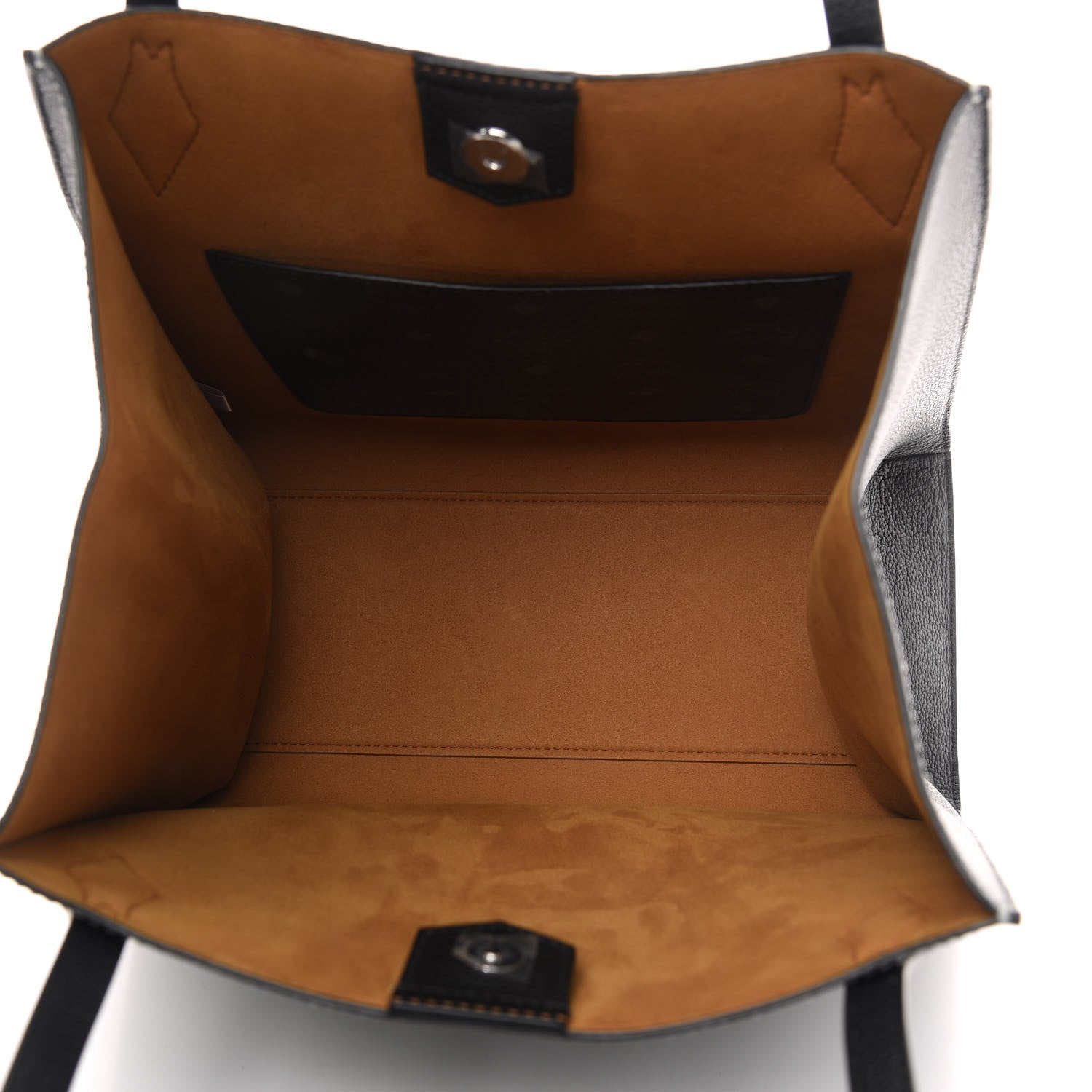 MCM Visetos Medium Yris Shopper Tote Black 5 of 8