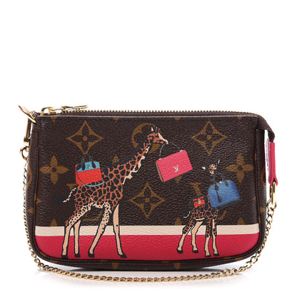 Louis Vuitton Monogram 2017 Christmas Animation Mini Pochette Accessories 1 of 10