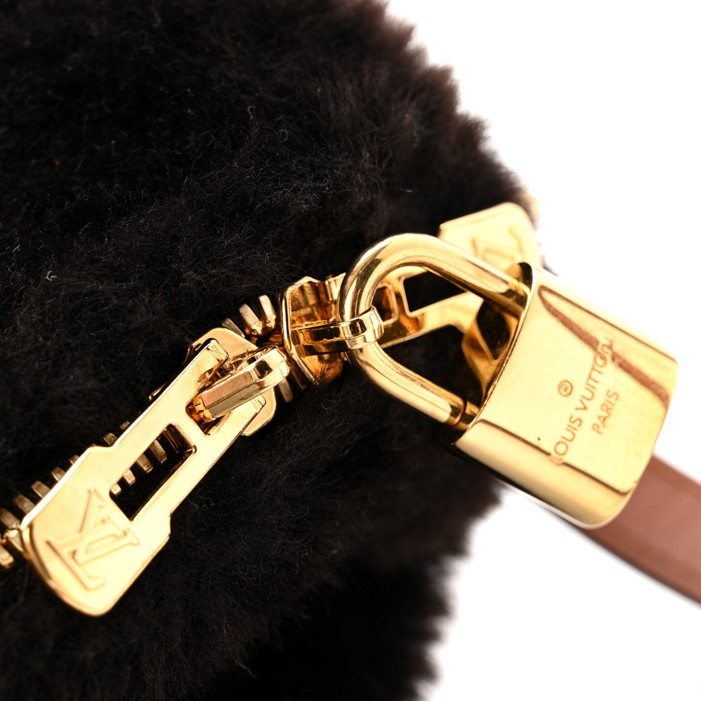 Shearling Monogram LV Ski Cozygram Speedy Bandouliere 25 Chocolate Cream
