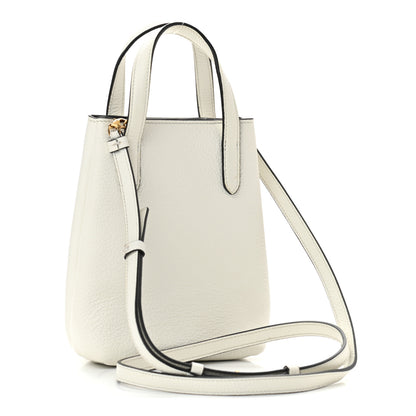 Salvatore Ferragamo Tumbled Calfskin Gancini Mini Bag White 3 of 9
