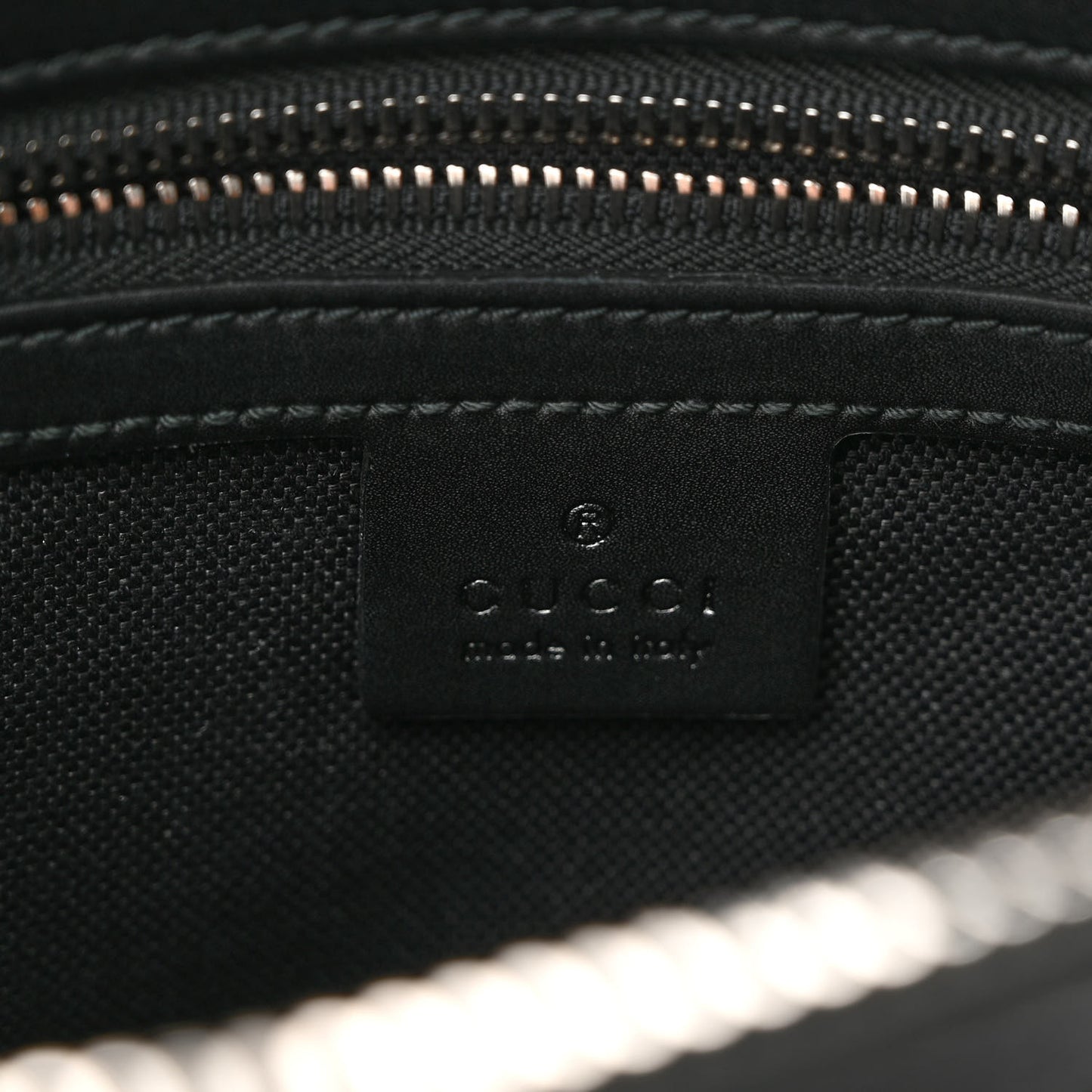 Soft GG Supreme Monogram Web Belt Bag Black Grey