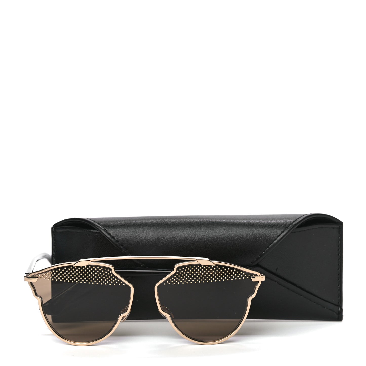 So Real Rise Sunglasses Gold Black