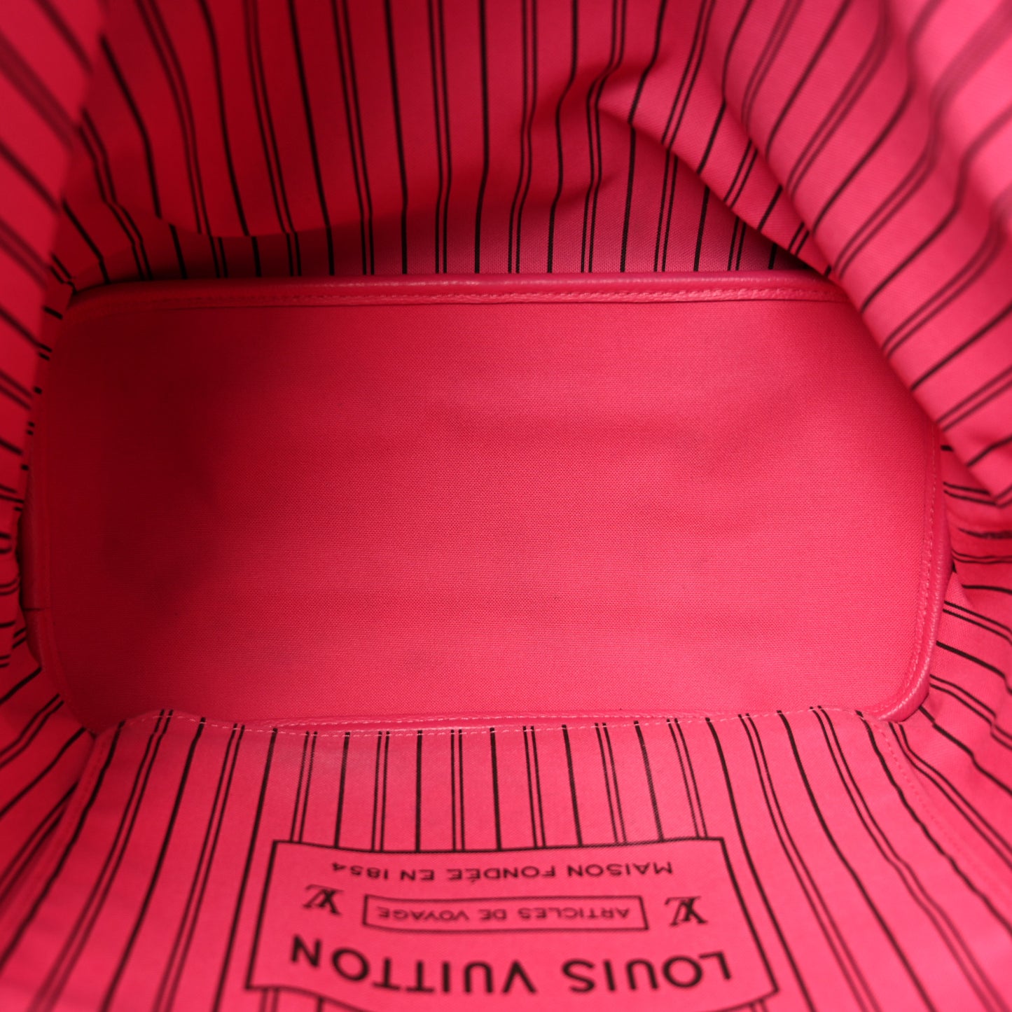 Monogram Inside Out Neverfull Bandouliere MM Rose Pondichery