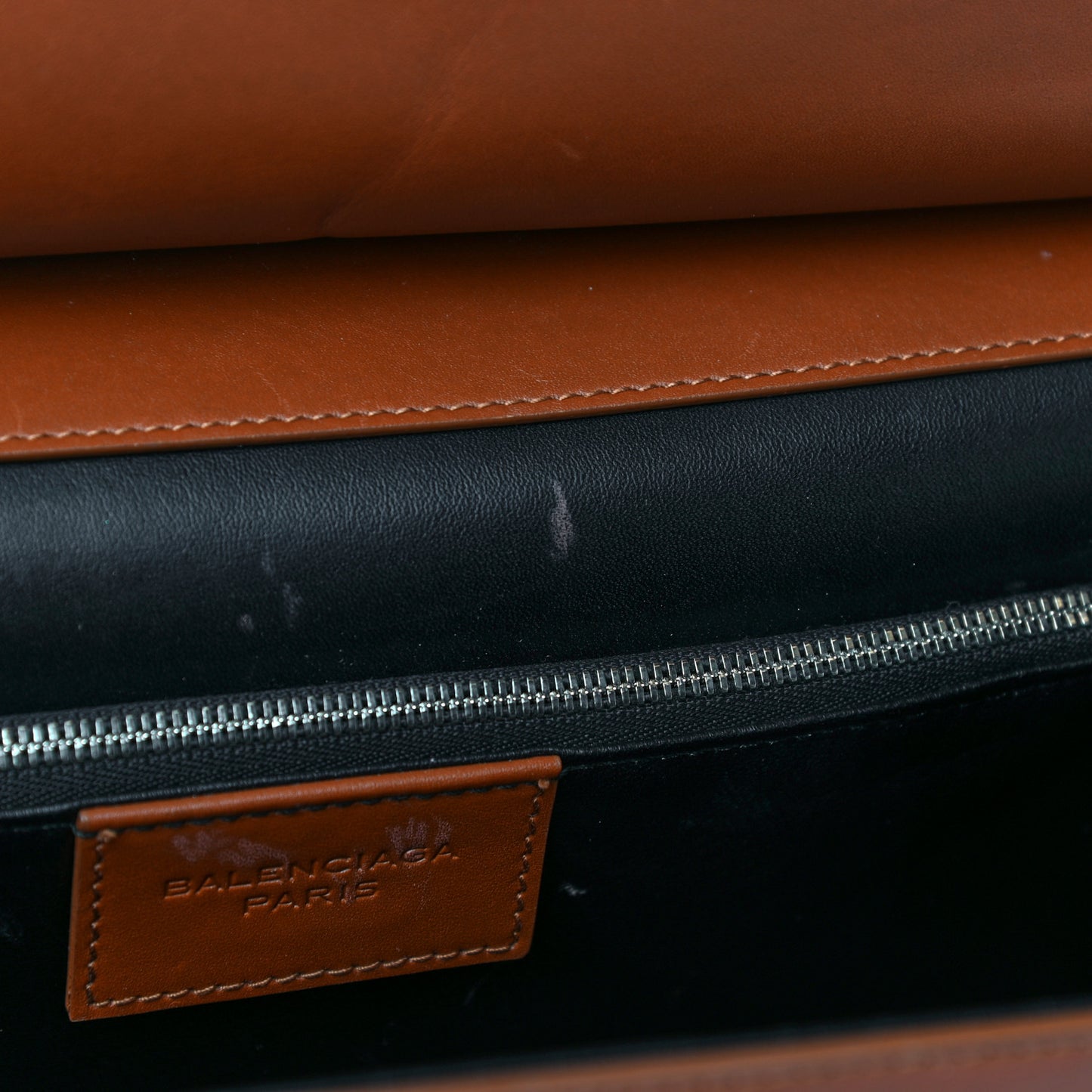 Veau Le Dix M Cartable Shoulder Bag Brown