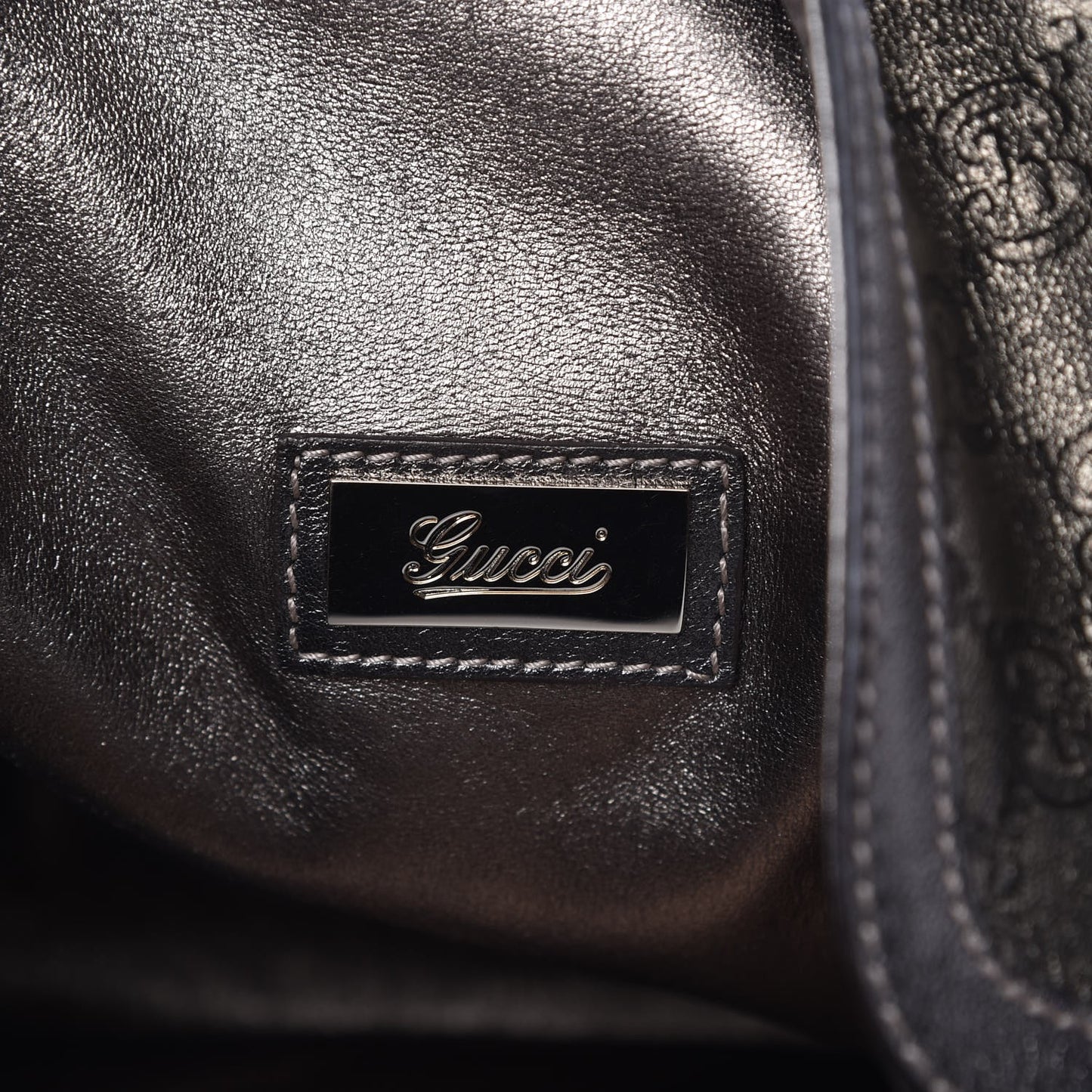 Guccissima Large Indy Top Handle Hobo Metallic