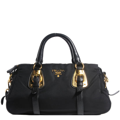 Prada Tessuto Soft Calf Tote Nero Black 1 of 10