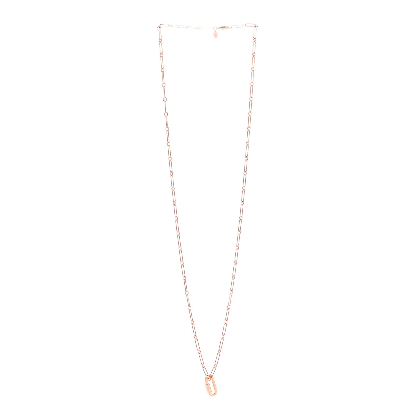 Permabrass Curiosite Long Necklace Rose Gold