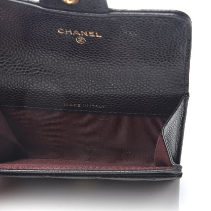 Chanel Caviar Quilted Flap Card Holder Black 4 of 7