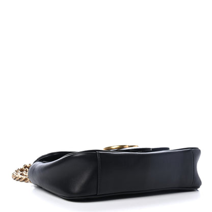 Gucci Calfskin Matelasse Mini GG Marmont Shoulder Bag Black 3 of 4