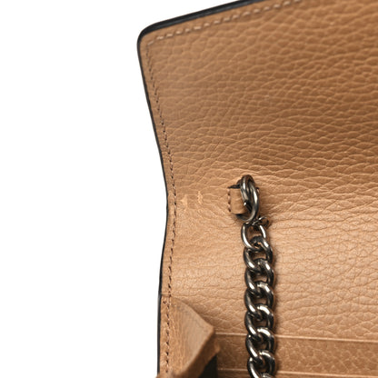 Gucci Dollar Calfskin Crystal Mini Dionysus Chain Wallet Natural Tan Black Diamond 10 of 11