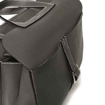 Hermes Taurillon Clemence Halzan 31 GM Etain 11 of 12