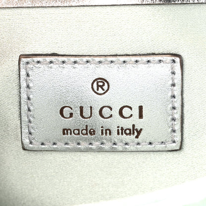 Gucci Iridescent Nappa Chevron Matelasse Super Mini GG Marmont Shoulder Bag Green Iridescent 6 of 11