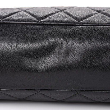 Chanel Soft Caviar Quilted Large Cells Tote Black 9 of 13