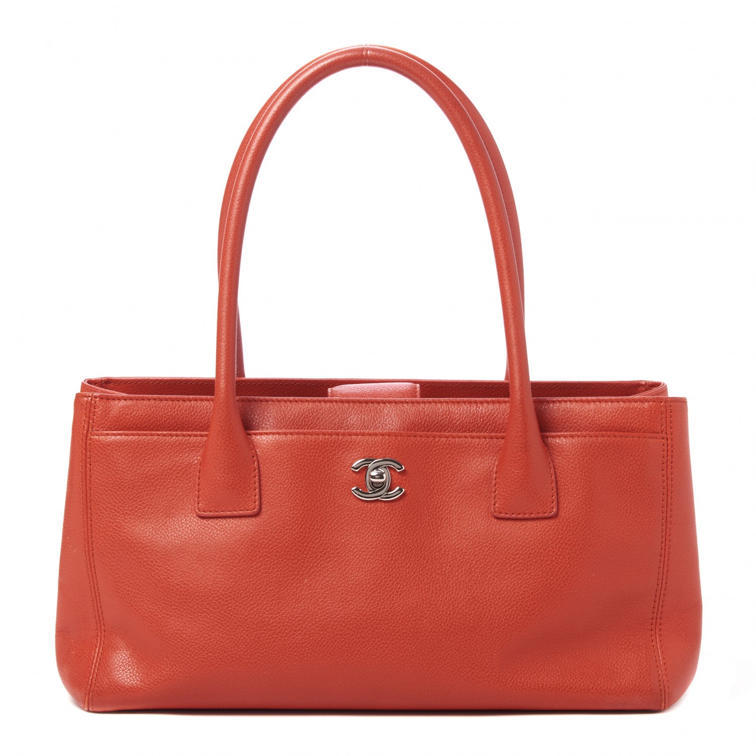 Chanel Calfskin Small Cerf Executive Shopper Tote Red 1 of 9