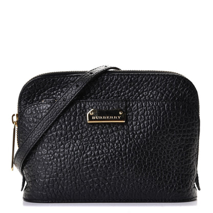 Burberry Signature Grain Calfskin Crossbody Bag Black 1 of 5