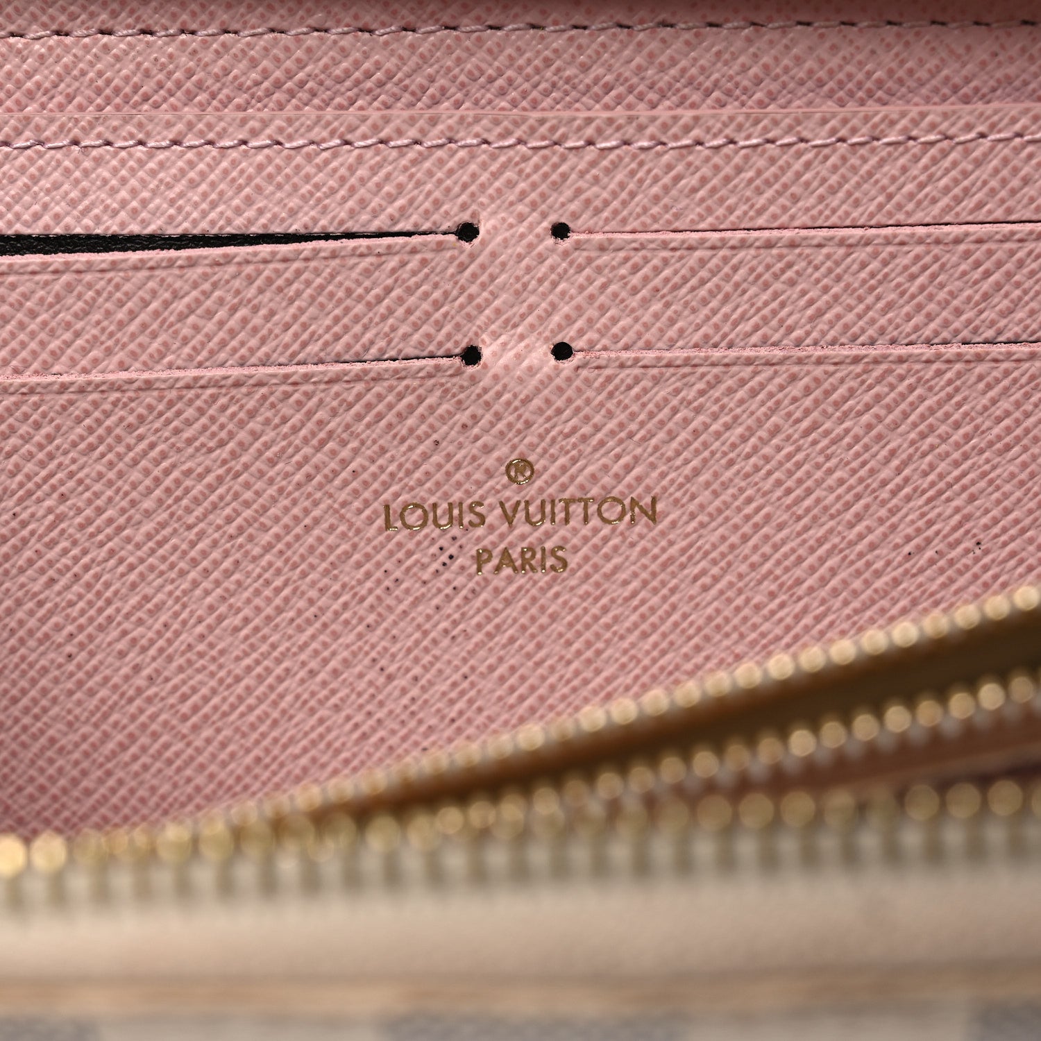 Louis Vuitton Damier Azur Clemence Wallet Rose Ballerine 6 of 9