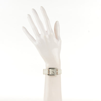 Hermes Stainless Steel Epsom 23mm Cape Cod Quartz Watch Blanc 3 of 10