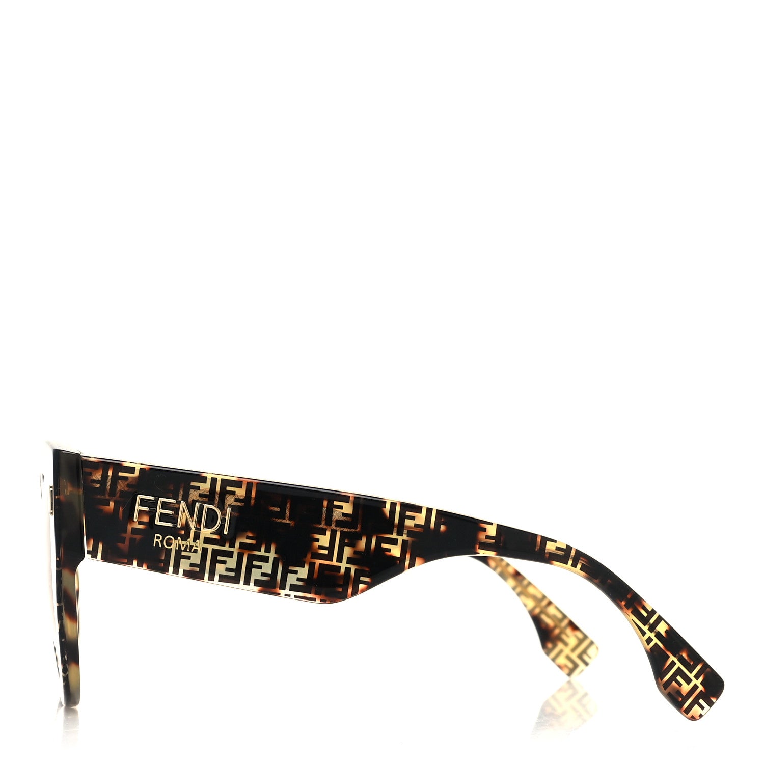 Fendi Acetate Fendi Roma Cat Eye Sunglasses FF 0435/S Havana 3 of 7