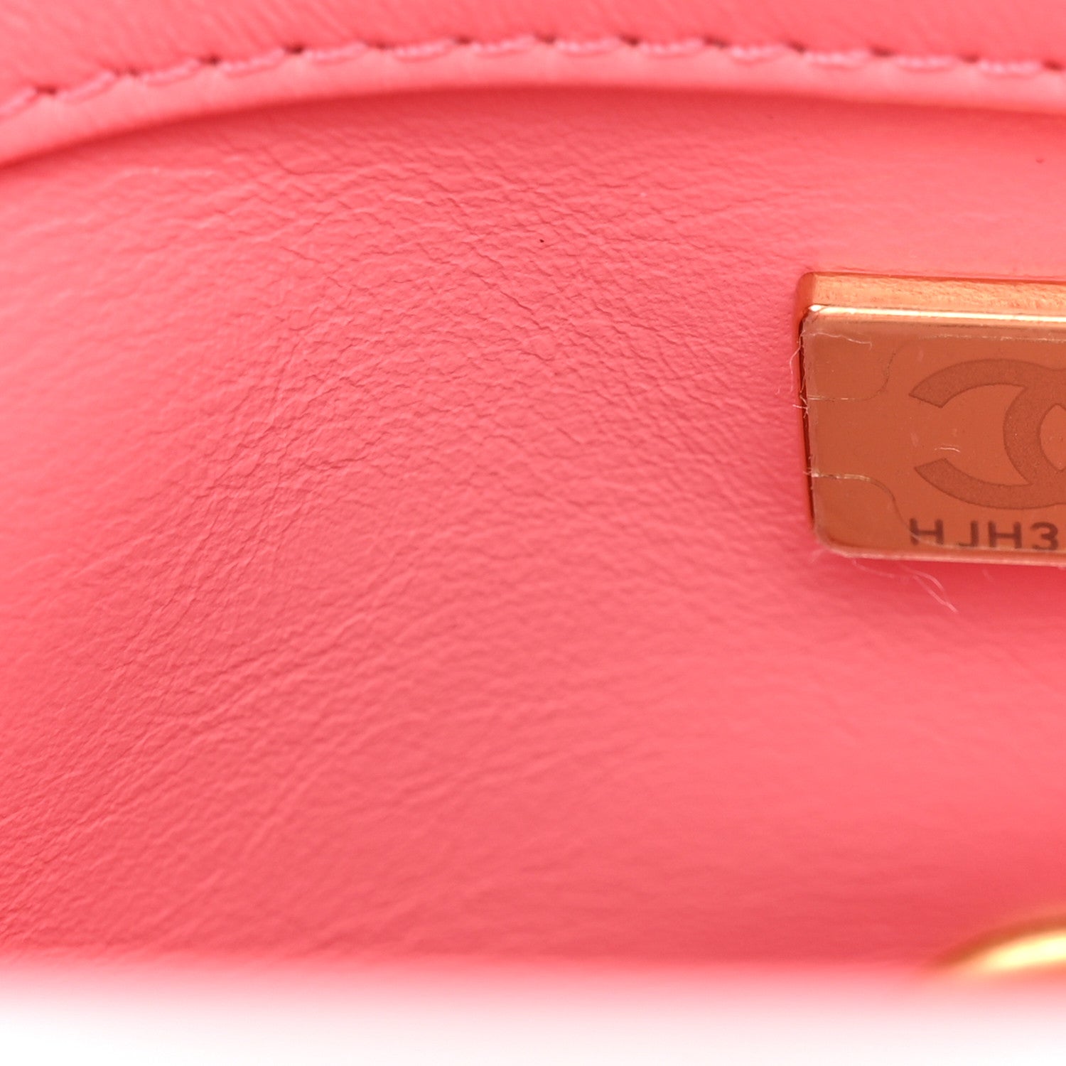 Chanel Lambskin Enamel Quilted Pending CC Mini Square Flap Pink 7 of 10