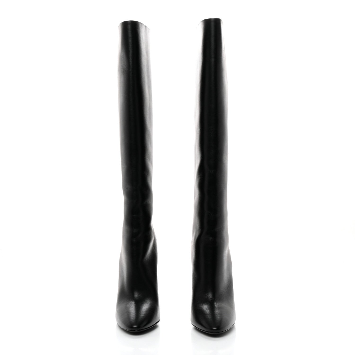 Saint Laurent Vanity Softy Calfskin 68 Tube 110 Boots 39.5 Black 2 of 9