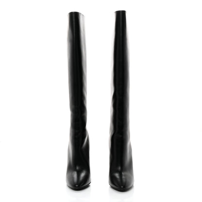 Saint Laurent Vanity Softy Calfskin 68 Tube 110 Boots 39.5 Black 2 of 9