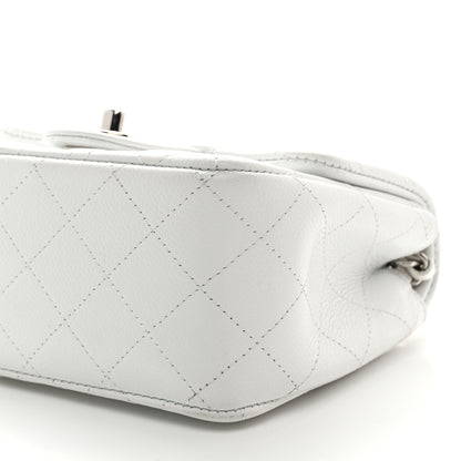 Chanel Caviar Quilted Mini Square Flap White 10 of 10