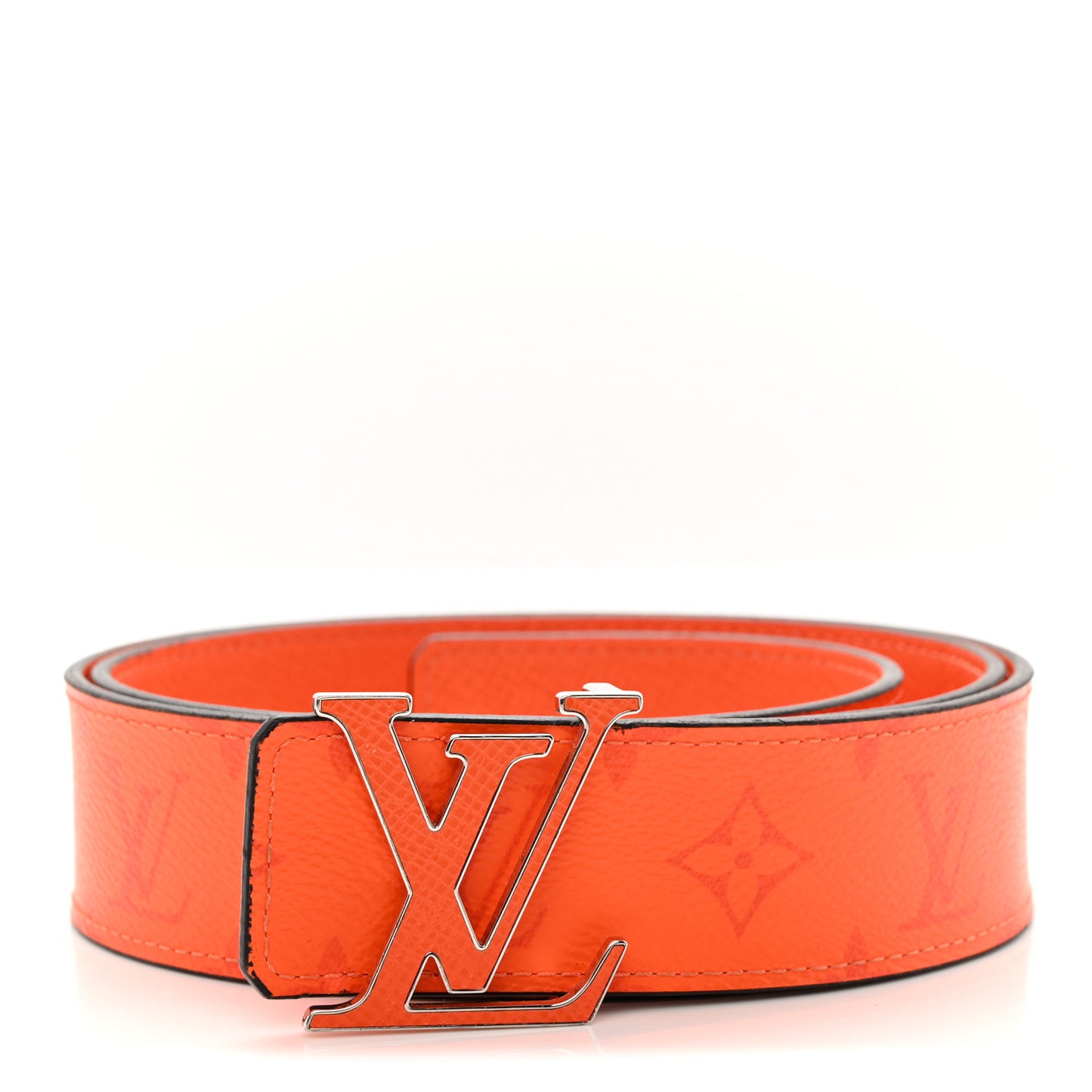 Calfskin Monogram 40mm LV Reversible Belt 95 38 Orange