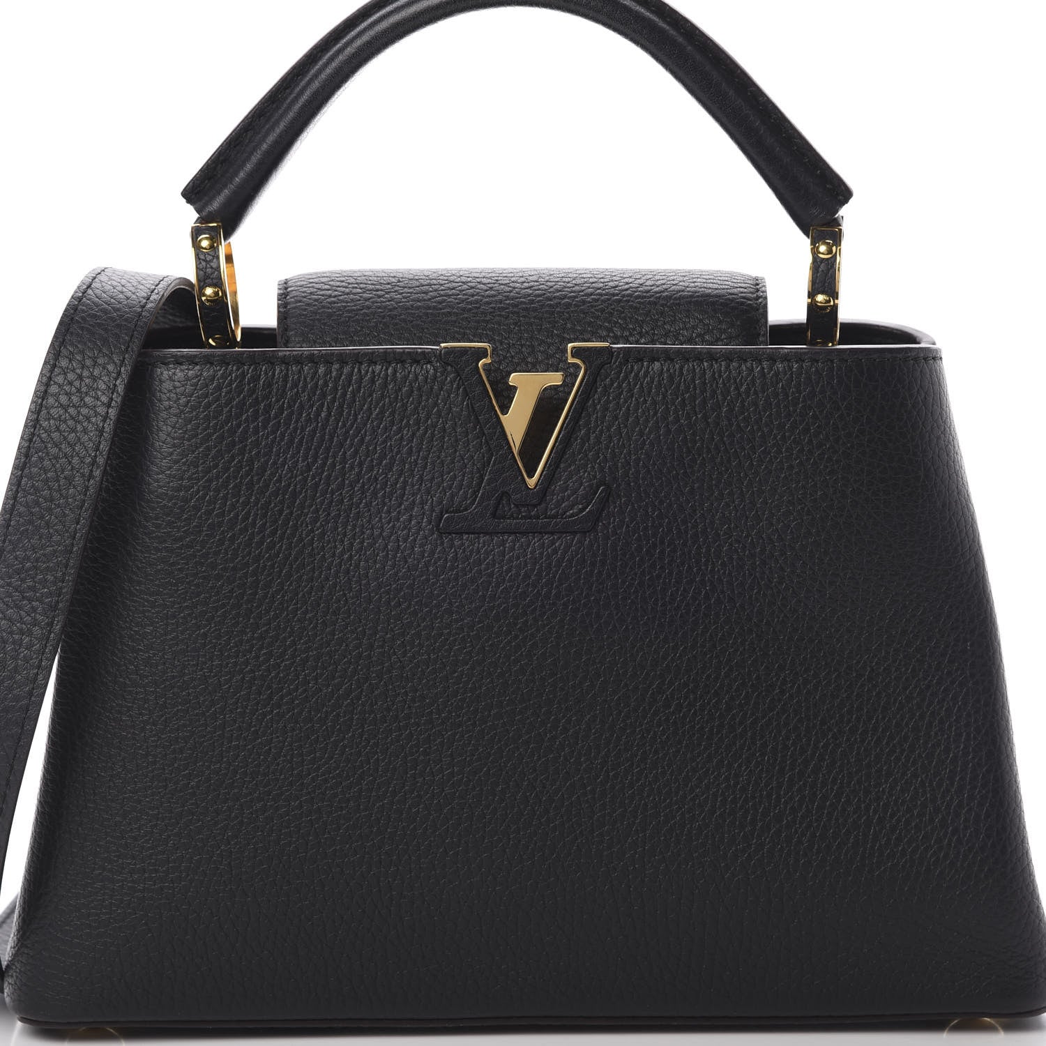 Louis Vuitton Taurillon Capucines BB Black 8 of 12