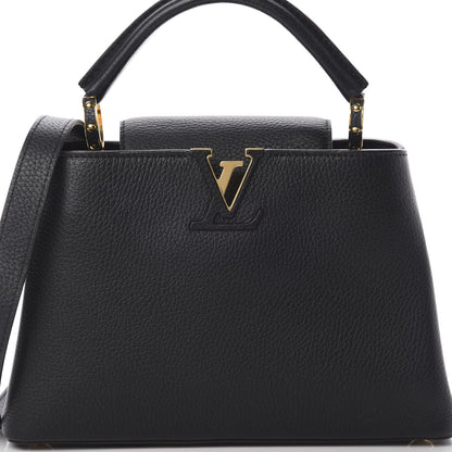 Louis Vuitton Taurillon Capucines BB Black 8 of 12