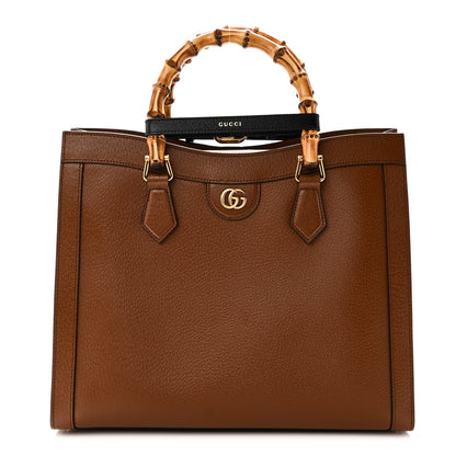 Gucci Textured Dollar Calfskin Medium Diana Tote Bag Cuir Black Cuir Black 1 of 10