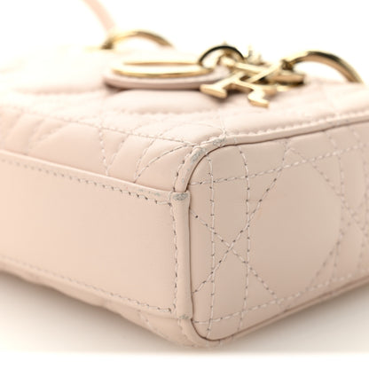 Christian Dior Lambskin Cannage Micro Lady D-Joy Rose Poudre 10 of 10