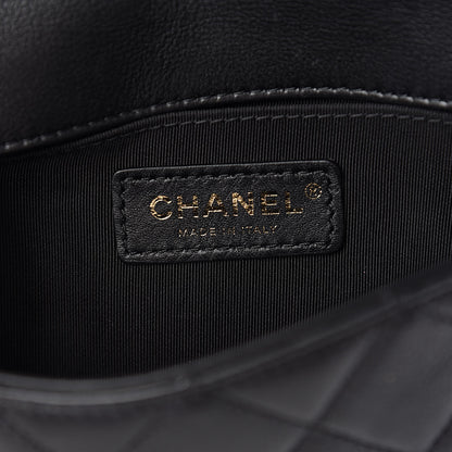 Chanel Calfskin Quilted Flap Waist Bag Black 6 of 11