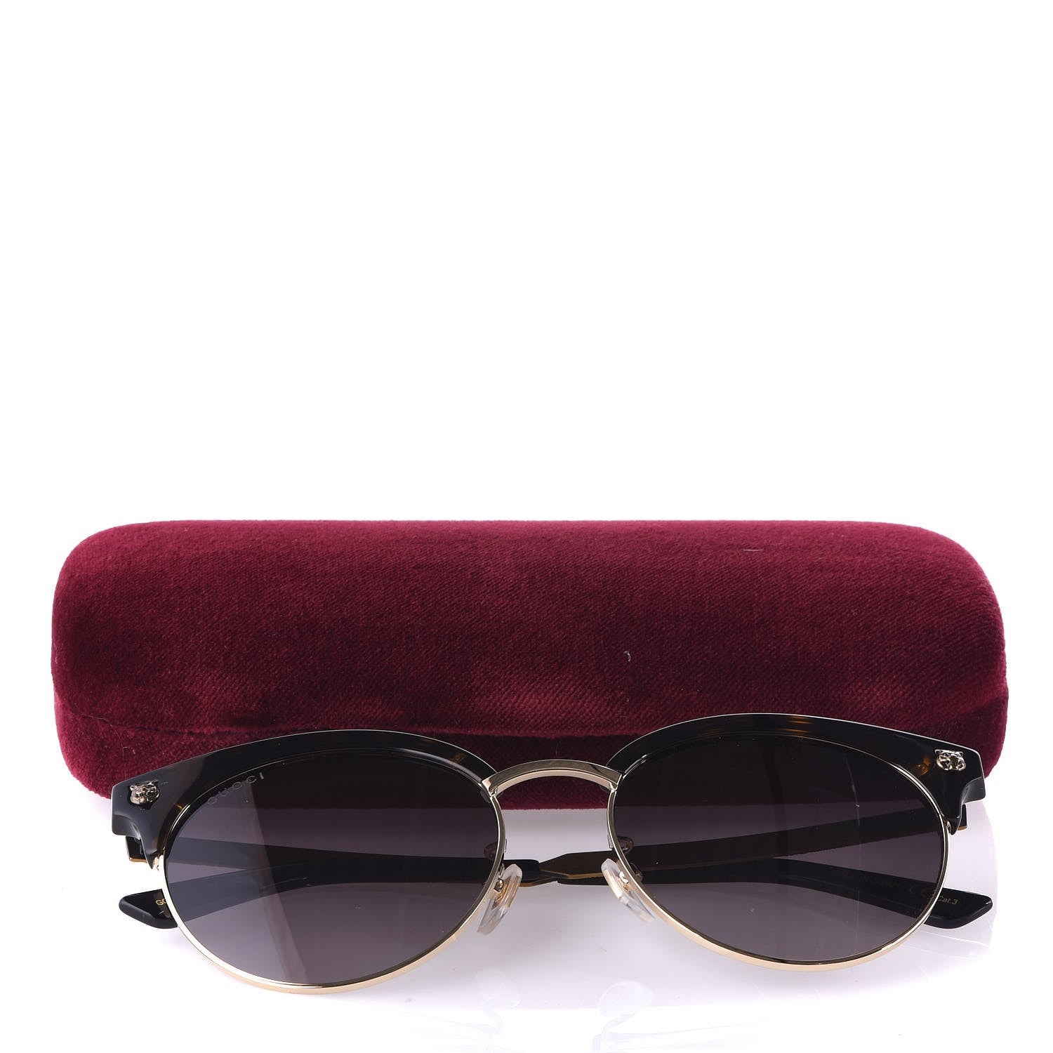 Gucci Metal Tiger GG0222SK Sunglasses Tortoise 9 of 9