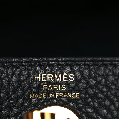 Hermes Taurillon Clemence Mini Lindy 20 Black 5 of 9