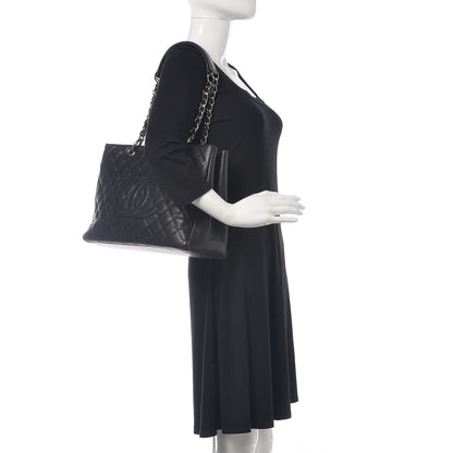 Chanel Caviar Quilted Grand Shopping Tote GST Black 2 of 17