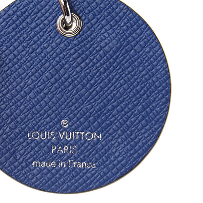 Louis Vuitton Taiga LV Circle Bag Charm Key Holder Ocean 3 of 4