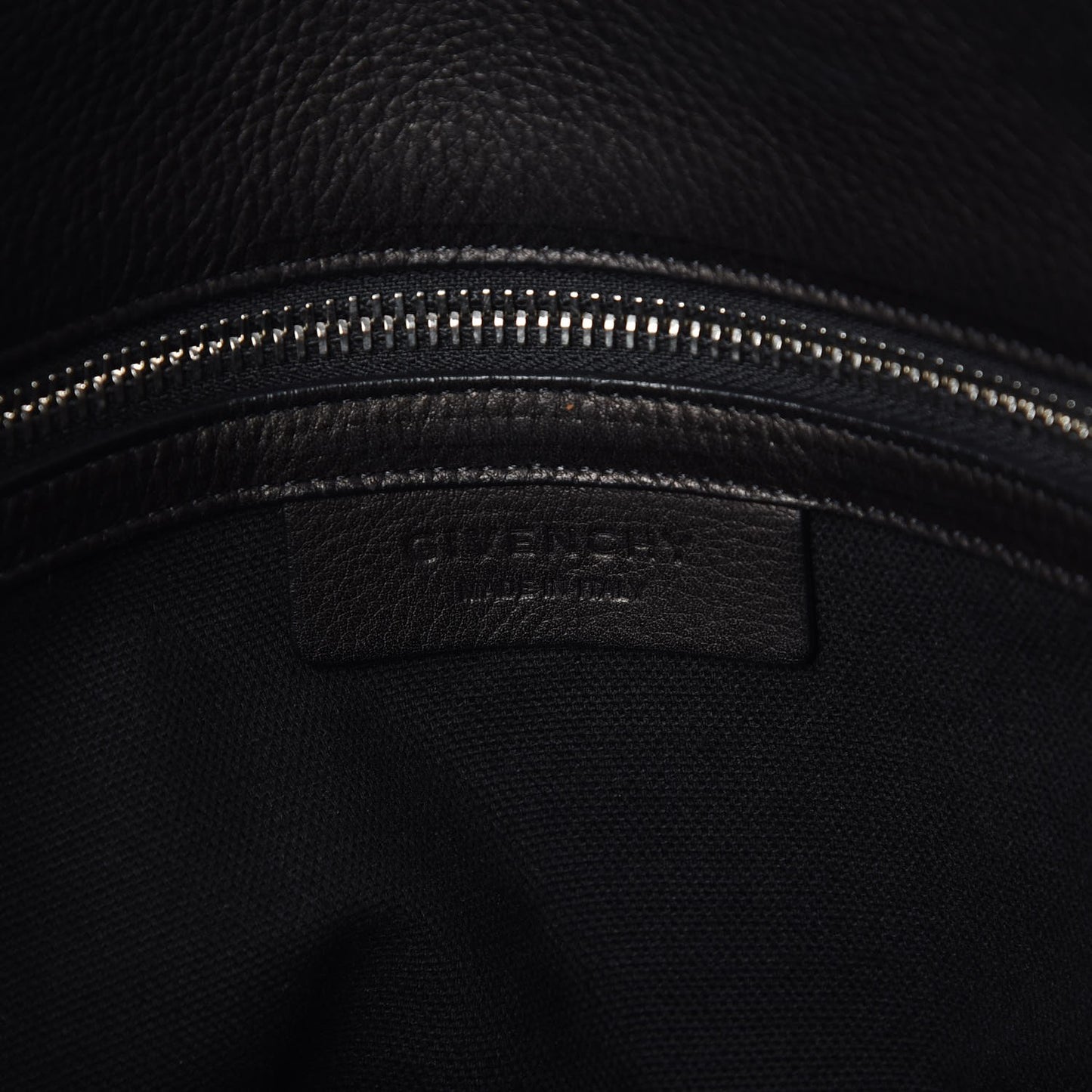 Grained Calfskin Medium Pandora Pure Flap Bag Black