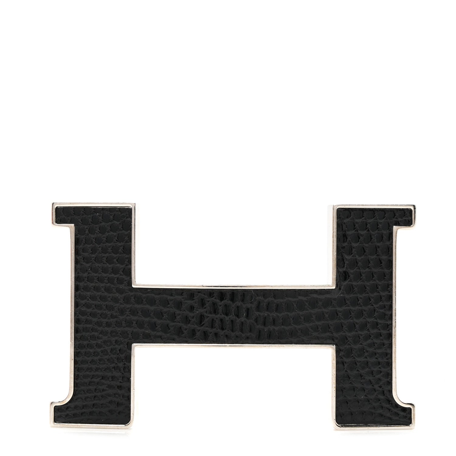 Hermes Palladium Lizard 42mm Constance Belt Buckle Black 1 of 3