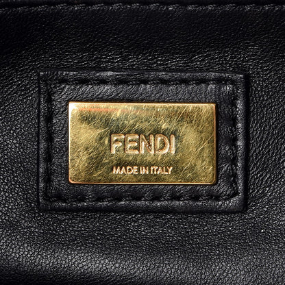 Fendi Nappa Mini Peekaboo Iconic Satchel Black 8 of 9