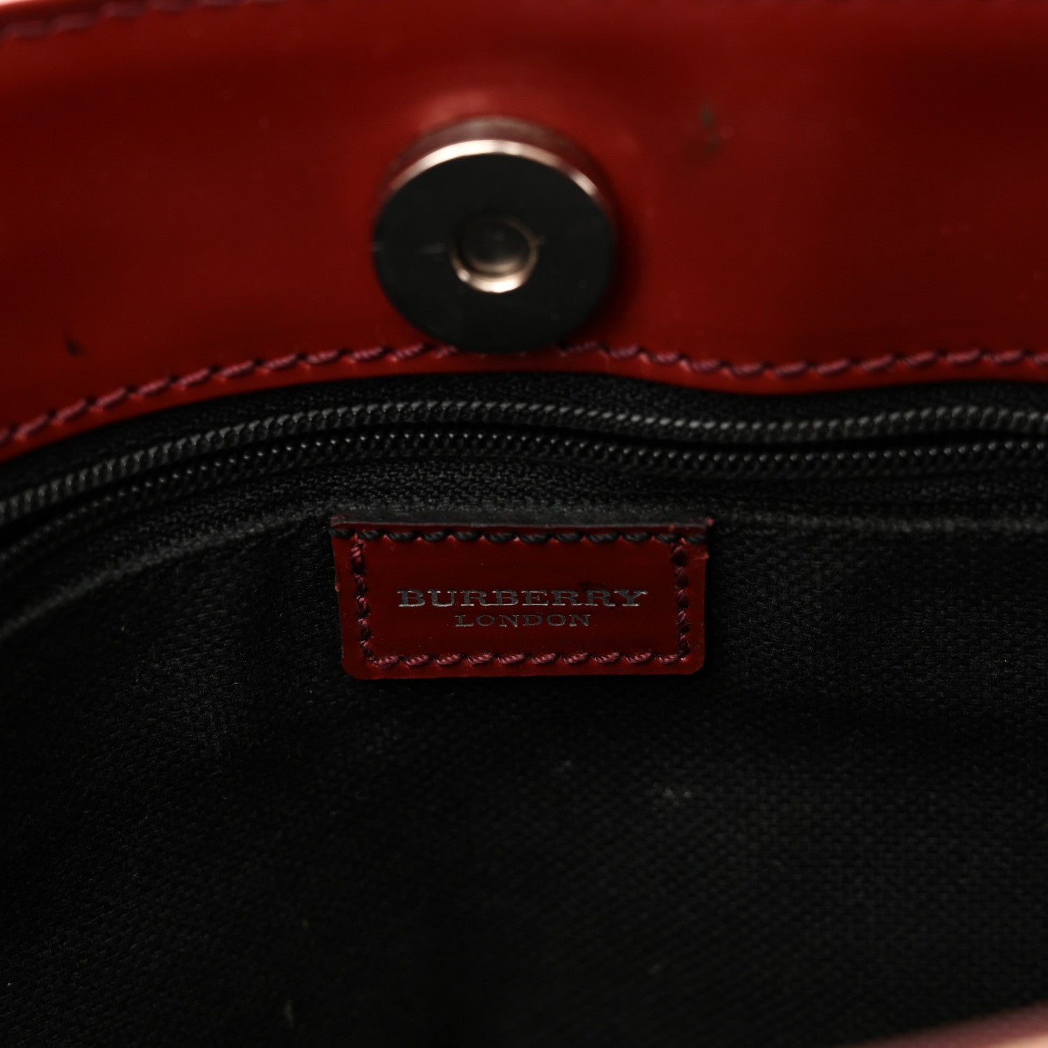 Burberry Haymarket Check Medium Tote Red 6 of 10